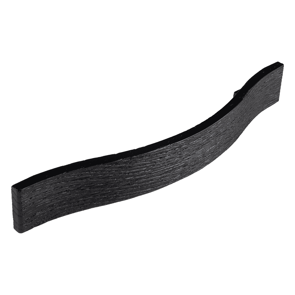Poignée Bois brut noir brossé cc160 l240mm
