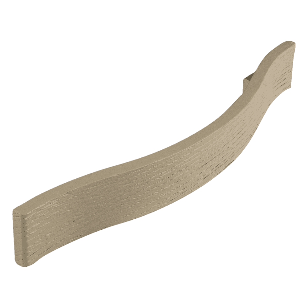 Poignée Bois brut blanc brossé cc32 l 50mm