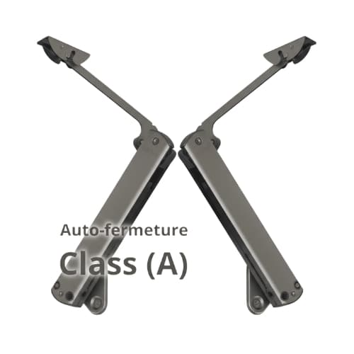 Mécanisme Slim pour porte relevable, auto-fermeture, classe A