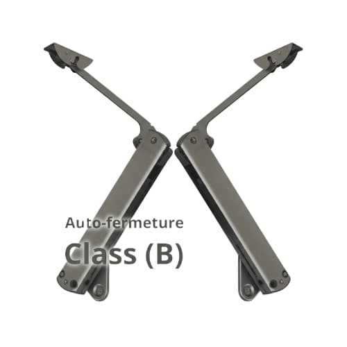 Mécanisme Slim  pour porte relevable, auto-fermeture, classe B